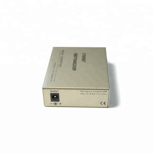 20KM SC Single Mode Fiber Optic Media Converter 4 Port Simplex Duplex Type