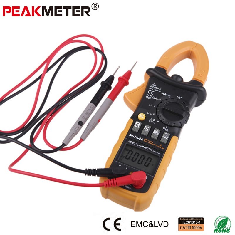 Digital Multimeter Capacitance Meter With Voltage Current And Transistor Measurement