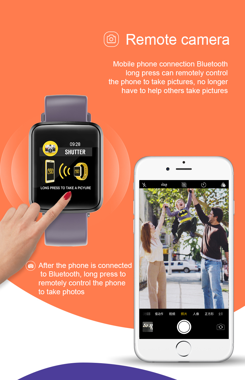 Hazel Full Heart Rate Smartwatch Touch Screen Smart Watch H19D Dynamic 1.3 Inch