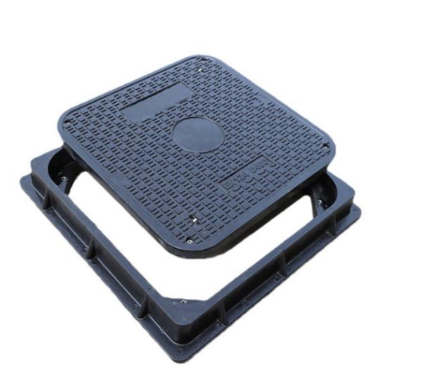 Square Shape 25mm Fiberglass Manhole Cover Standard Size Frp Chamber Cover,