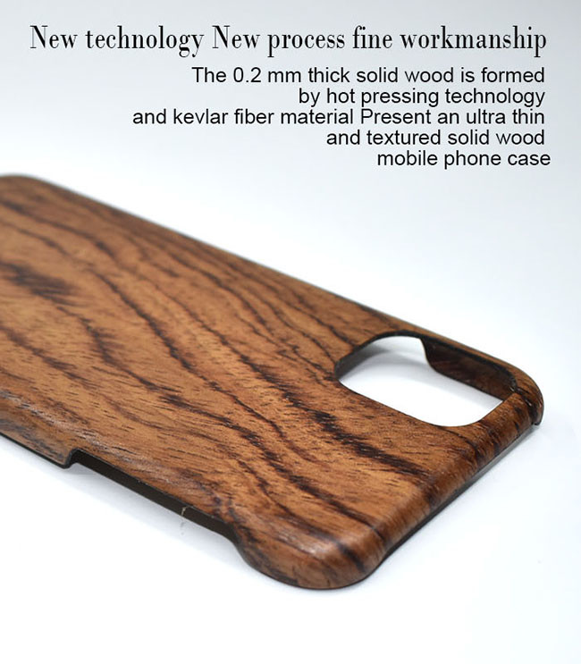 0.2mm Thick Engraved Wooden Phone Case For iPhone 11 Pro Max
