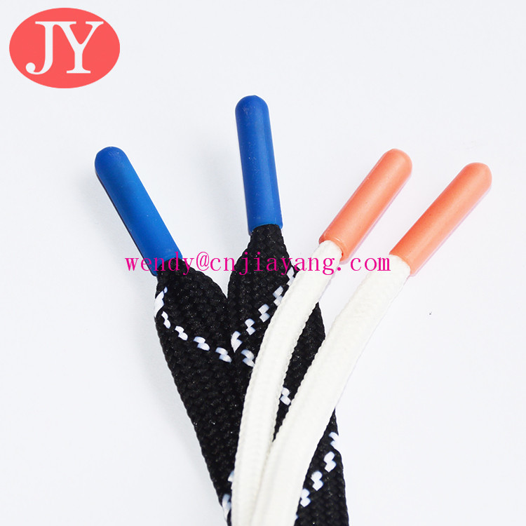 blue color ABS plastic shoelace tips Drawcord end cap tips