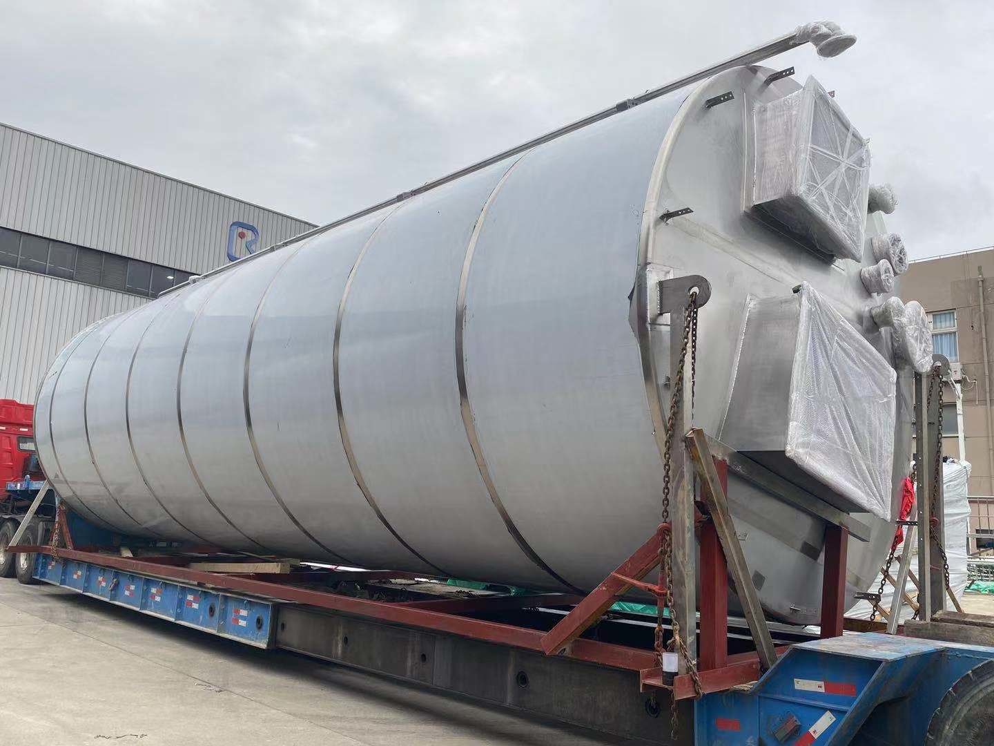 Cooling Medium Outdoor Stainless Steel Water Tank For Food Phamacy Factory