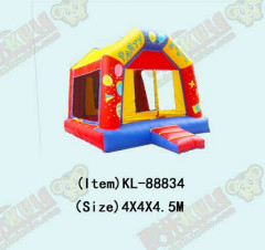 Large Entrance Inflatable Castles With Two Transparent Windows