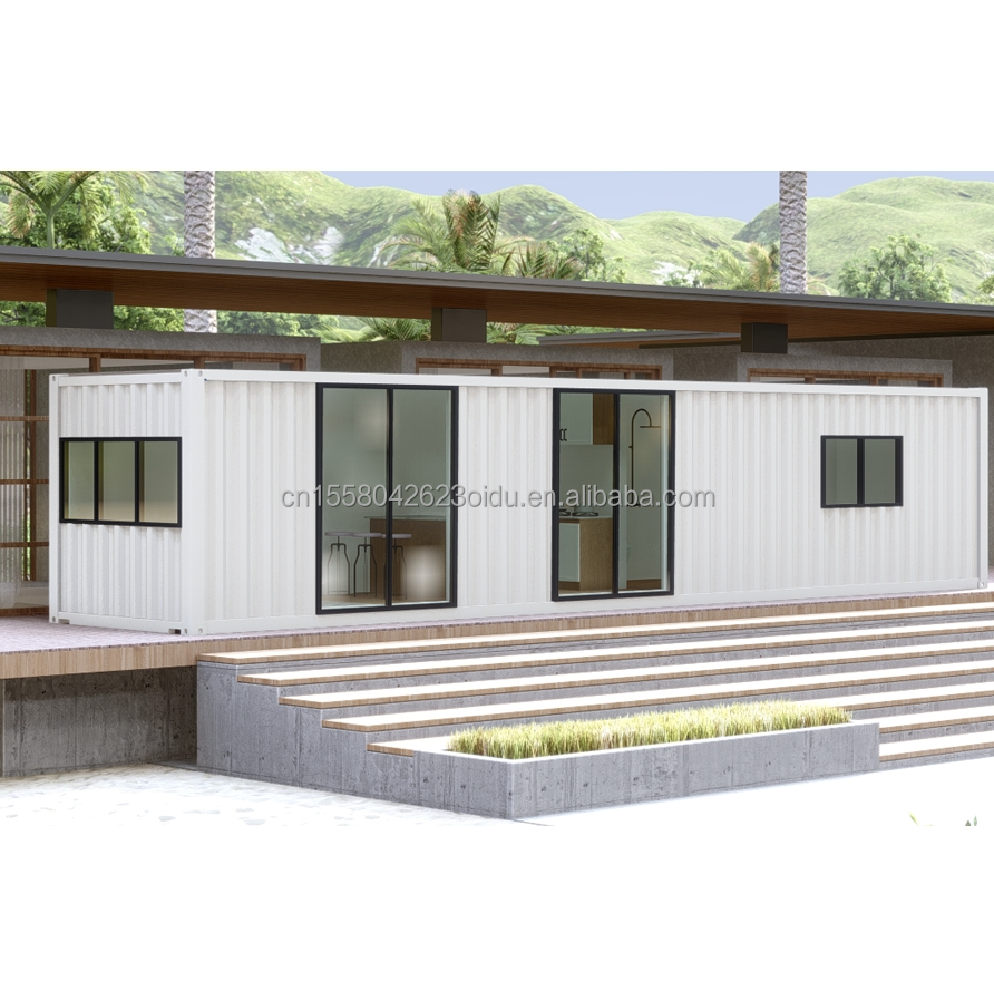 Outdoor 40ft Modern Expandable Container Prefabricated House with 3 Bedrooms and Living Room Steel Construction