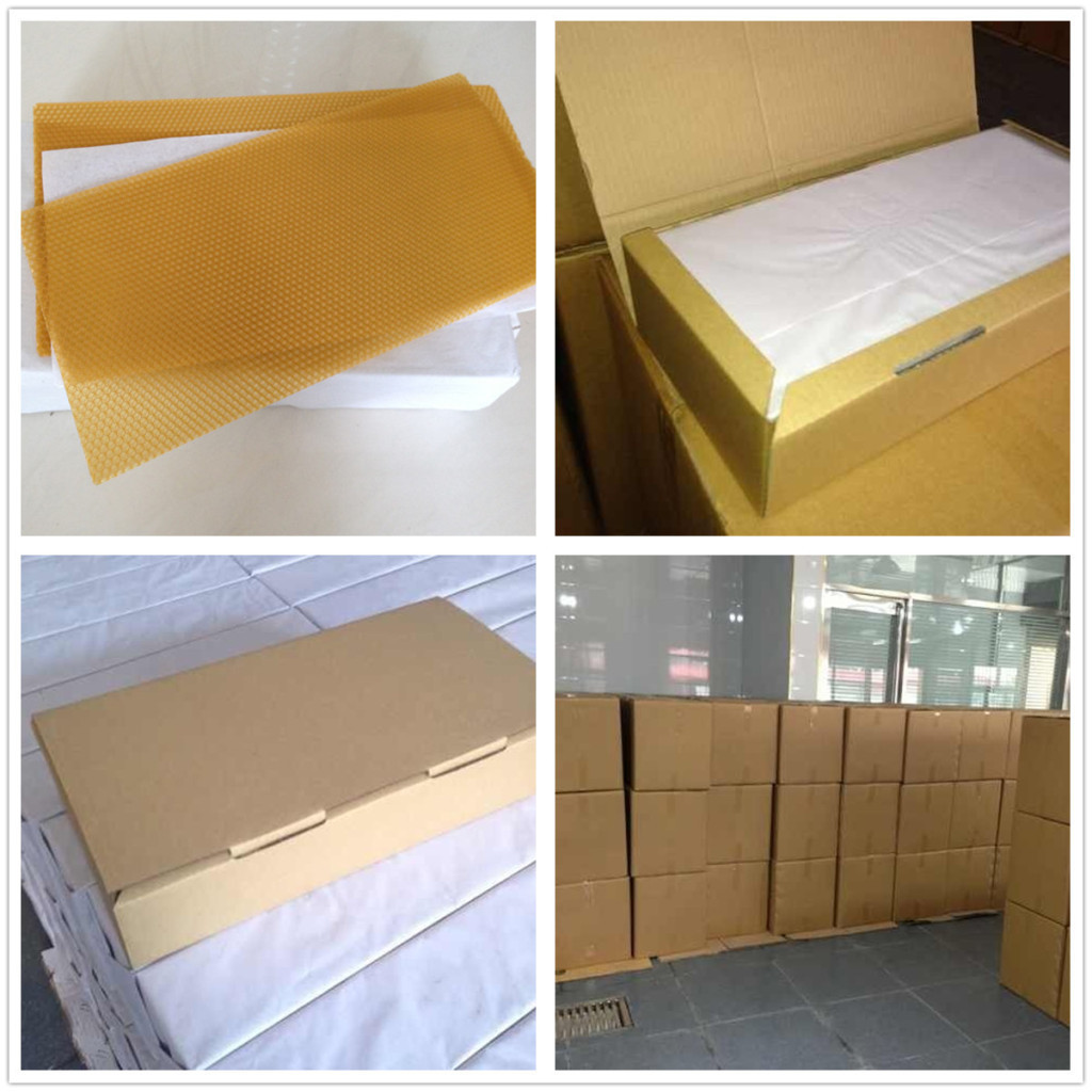 Grade A type Beeswax foundation sheet for Beekeeping