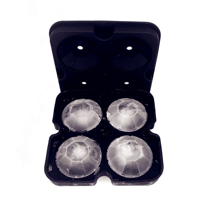 Fashion Durable Stocked Eco-friendly Food Grade Custom Silicone Household Collaapsible Diamond ice tray