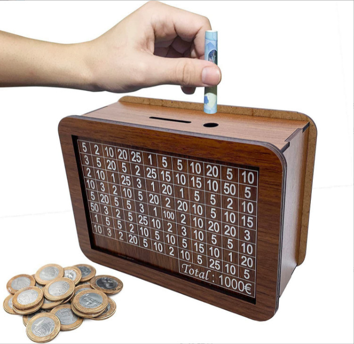 wooden children coin storage box ,wooden money storage box