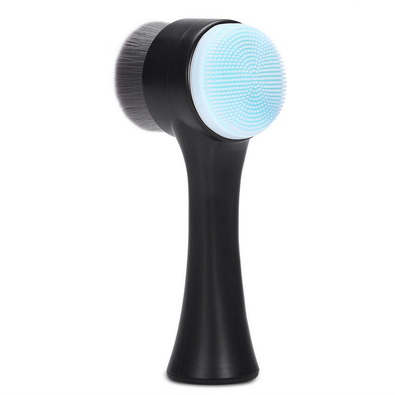 3D Face Massage Rechargeable Facial Cleansing Brush Tool Double Side