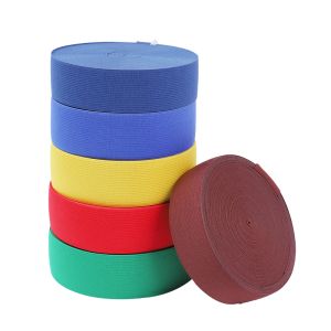 Eco Friendly Colored Polyester Crochet Knit Elastic Band For Pants