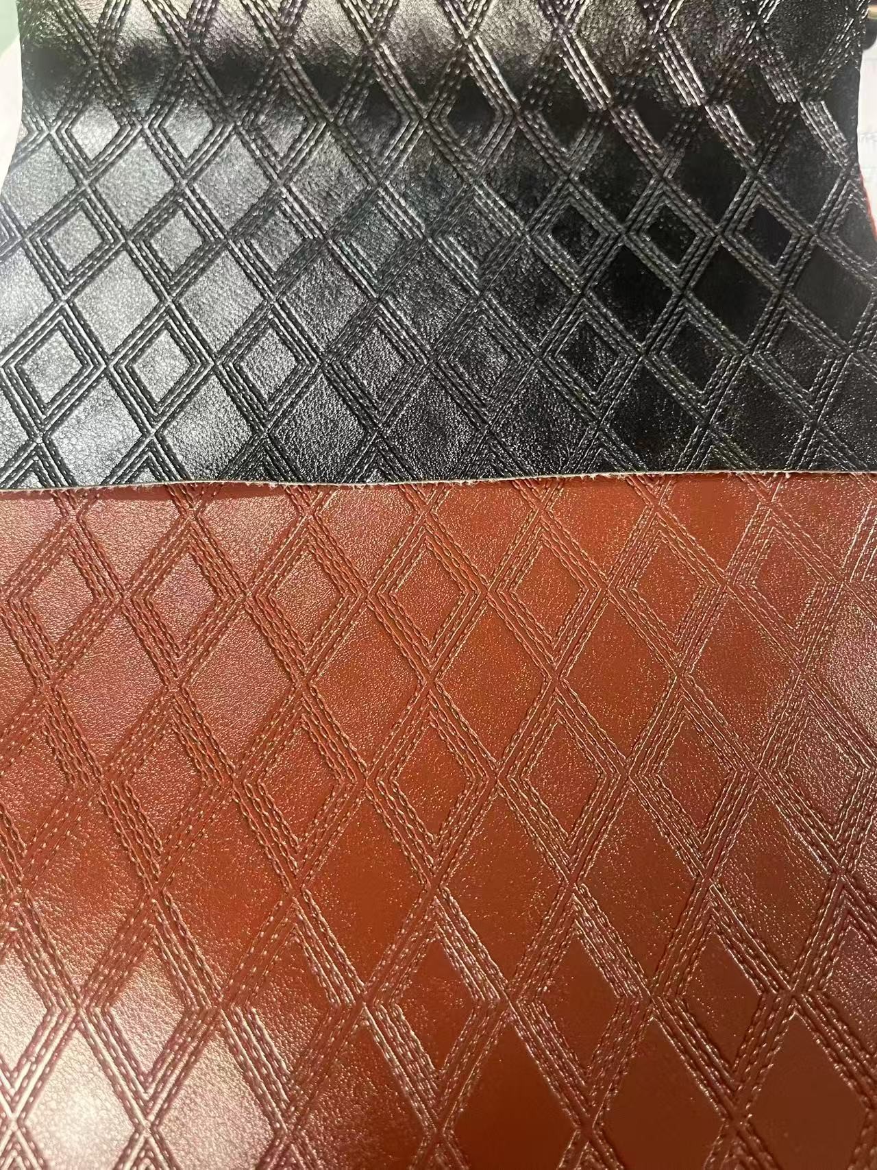 Artifical Vinyl Pvc Coated Fabric Plain Style For Interiors Sofa