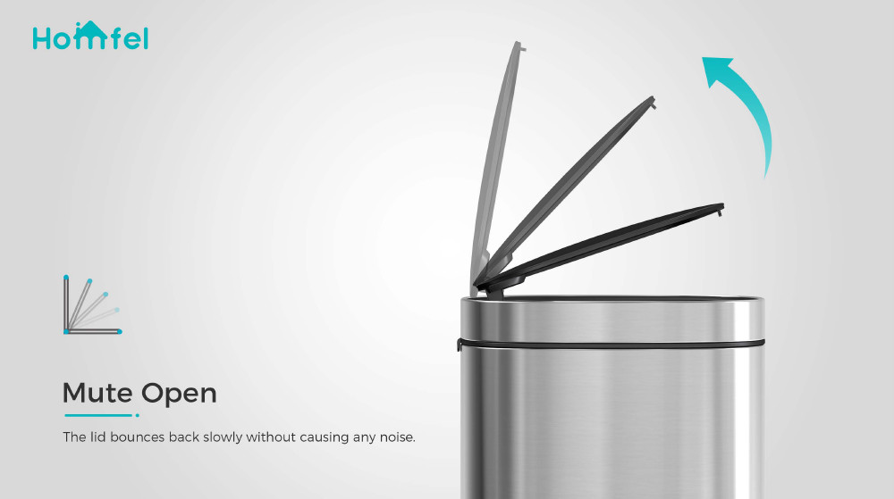 30L 40L 50L Household Office Touch Garbage Can Big Capacity Standing Press Design