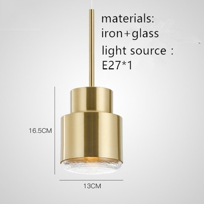 minimalist chandelier copper mordern pendant light lamp holder is E27