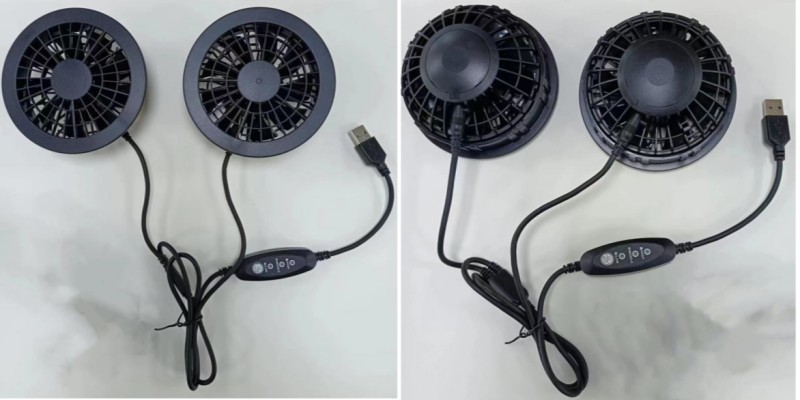 Plastic ABS Jacket Cooling Fan 5V 9 Blades Chinese Brush Motor