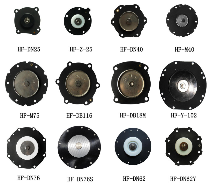 TURBO Charger Pulse Valve Diaphragm Custom Dimension NBR NR CR FR Rubber Materials