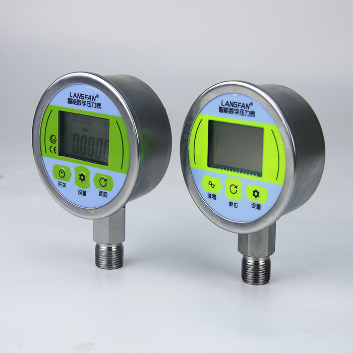 High Precision Intelligent LCD Display Digital Pressure Gauge / Manometer