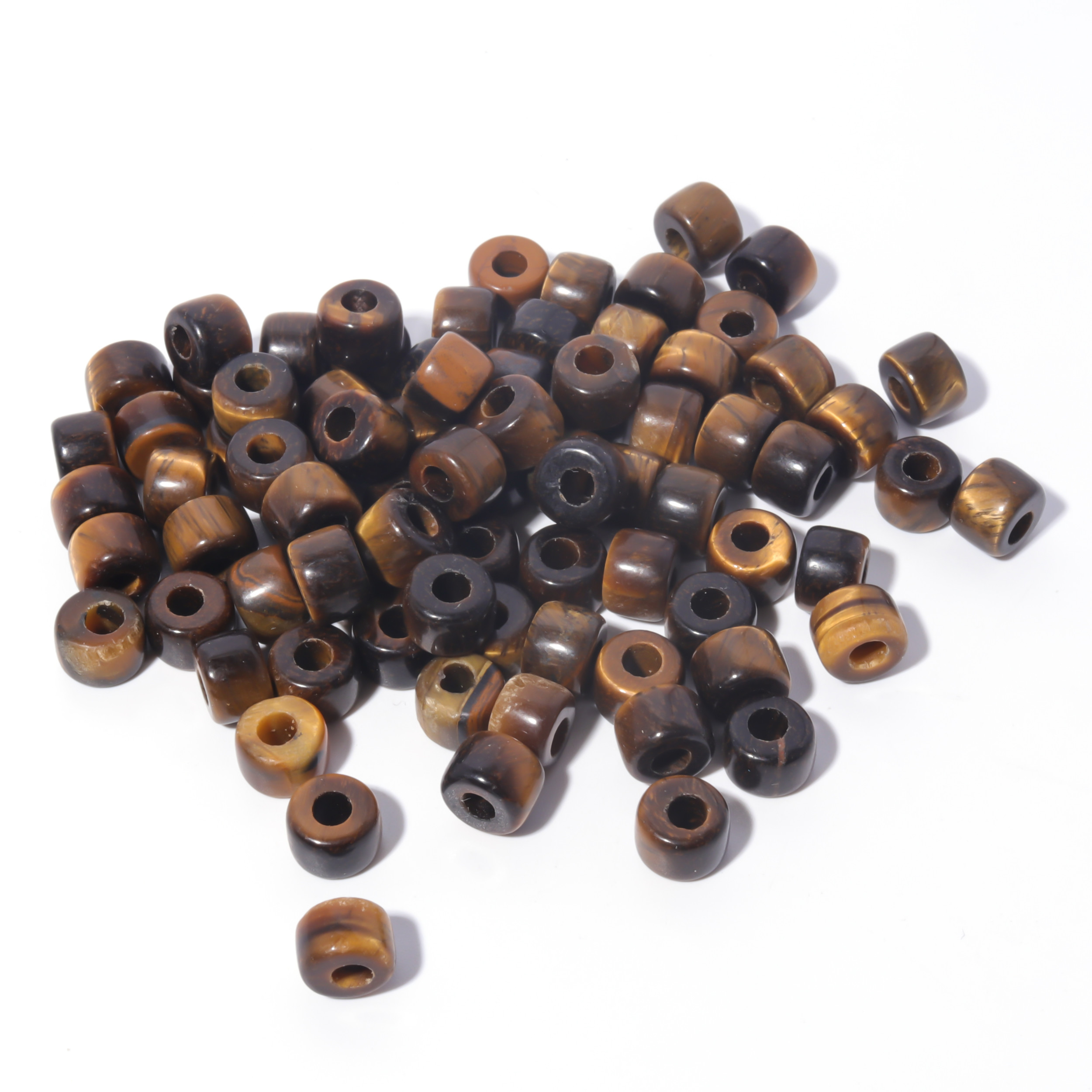 100 Colors Gemstone Forte Beads 6*8mm*2.0 Holes DIY Patterns With Rope