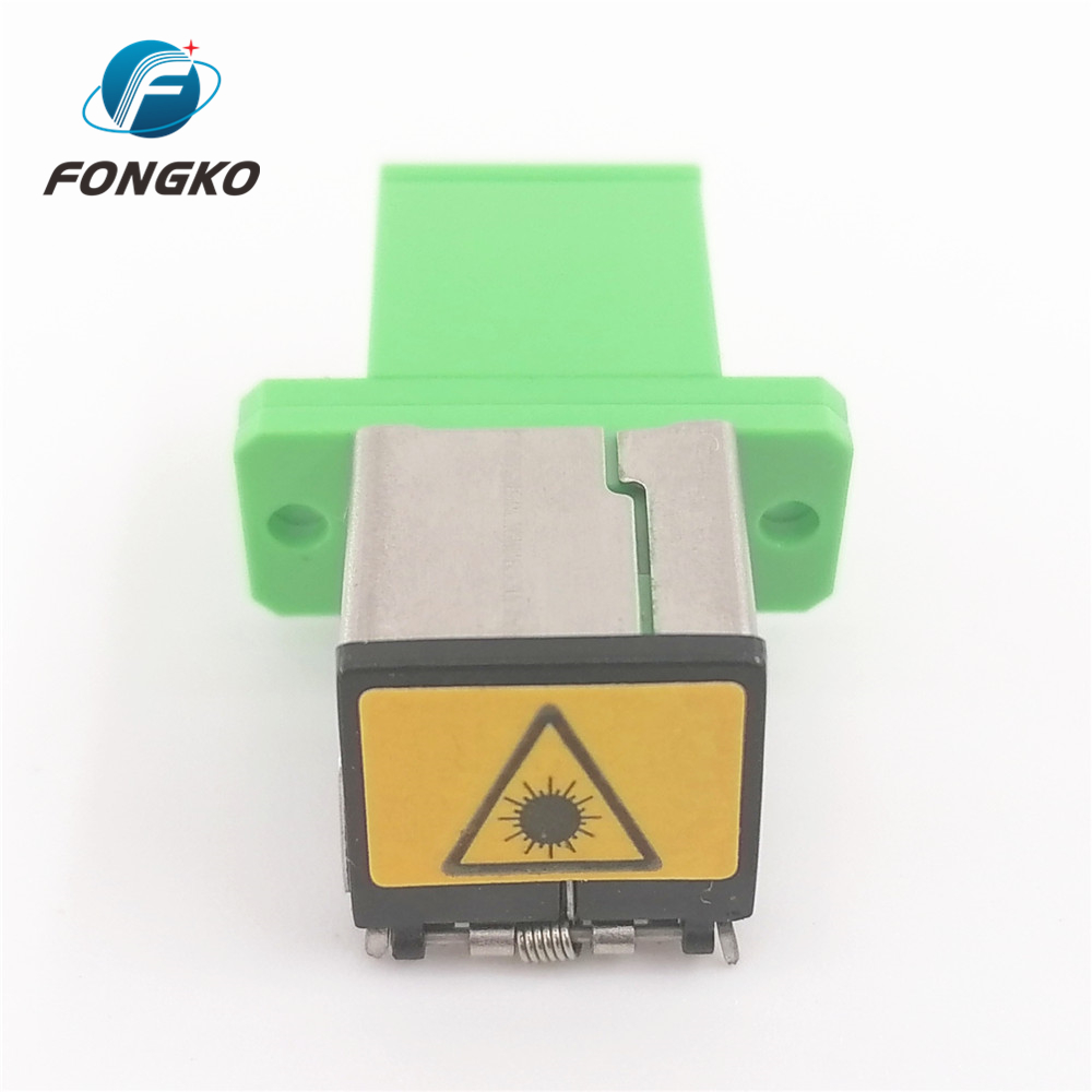 Both Two Side Auto Shutter Adaptor Plastic Metal APC SC/APC Fiber Optic Adapters