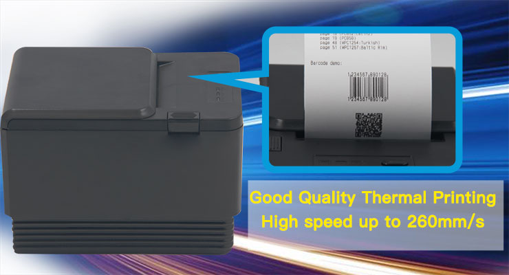 80mm Thermal Receipt Printer with Automatic Cutter and Multi-Language Support Stable