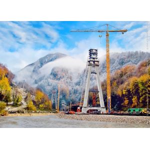 High Recycling Self Climbing Scaffold System For Concrete Construction