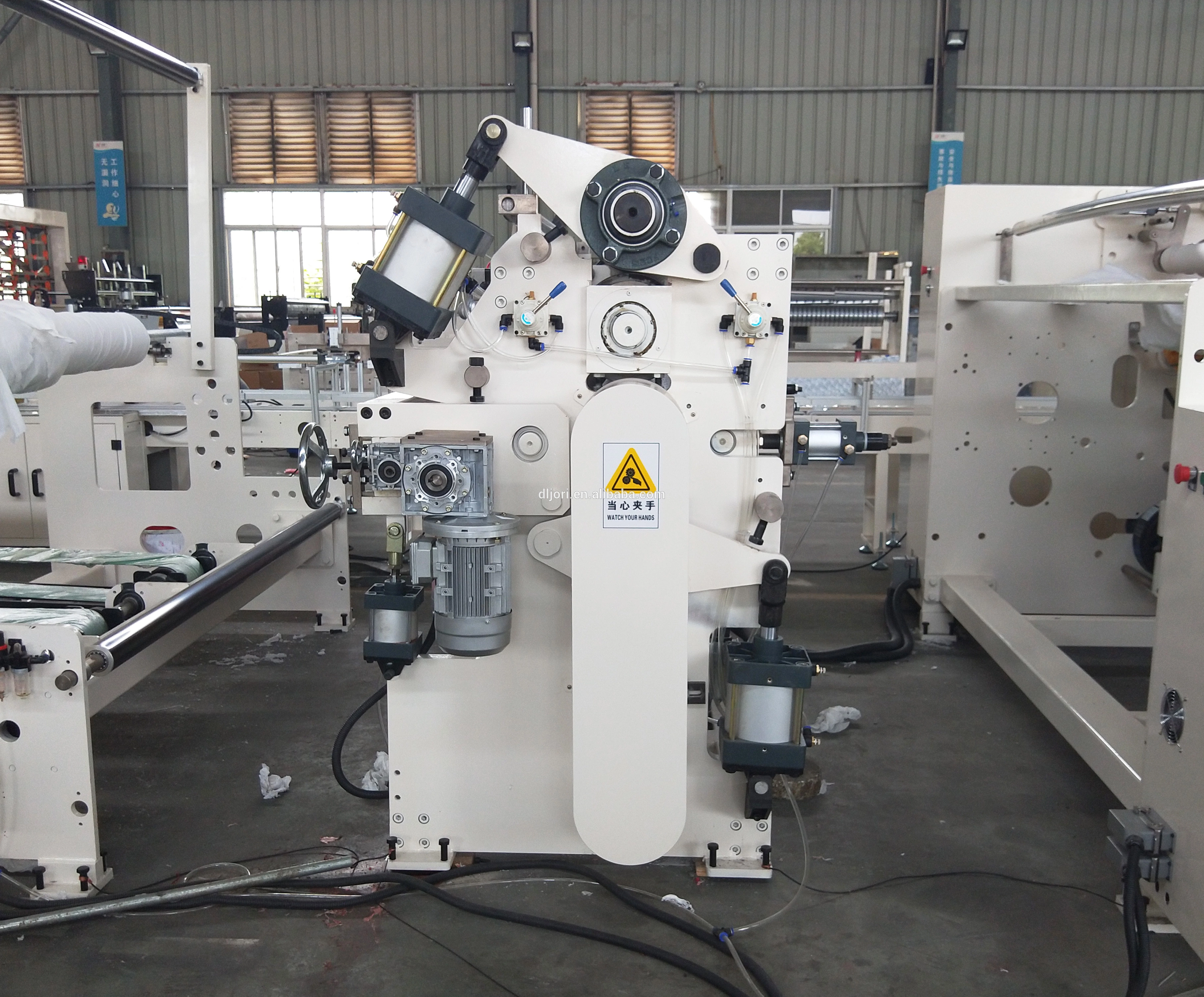 400m / Min 2 PCS Jumbo Roll Slitter Rewinder / Paper Slitter Rewinder Machine