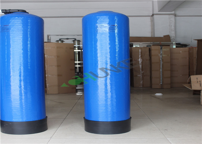 Automatic Water Softener Tank With FRP Material , Operating Temperature 5℃ - 35℃