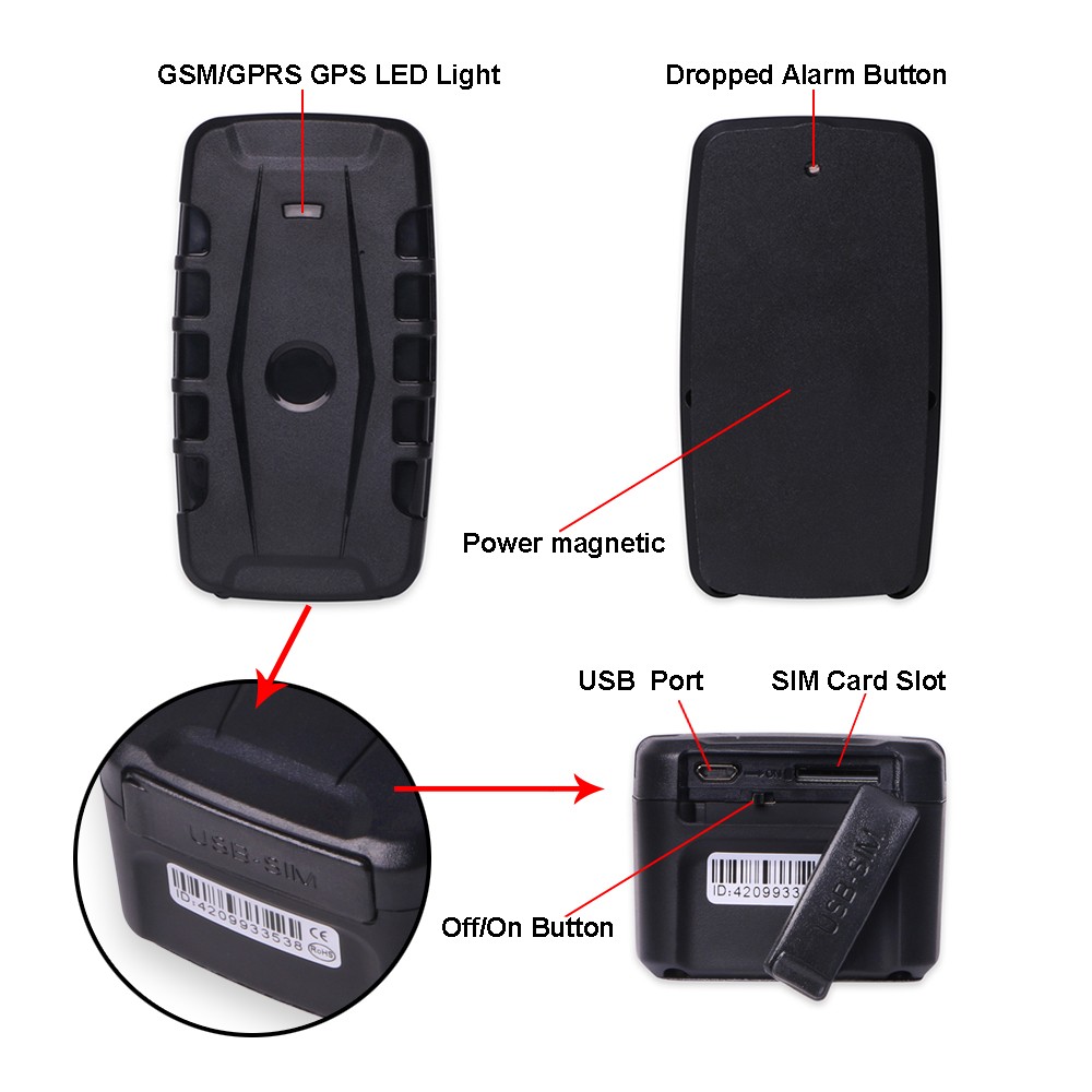 LK209C New products long battery life strong magnetic waterproof small size black box gps tracking for vehicle