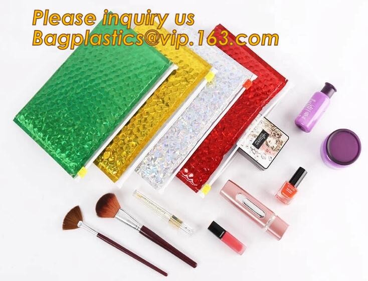 Custom Bubble Zip lockkk Packaging Bag Slider Padded Bag,Anti Shock Plastic PE Material Mailer Zip Lock Padded Bag /Slider