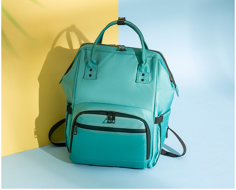 Multifunction Nylon Women Diaper Bags Bookbag 30*12*36cm