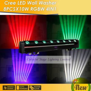 China 8x10W RGBW 4 in 1 LED Moving Head Beam Stage Lighting on sale