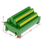 24 Ways Power Supply Wiring Hub Distribution Splitter Terminal Blocks Breakout