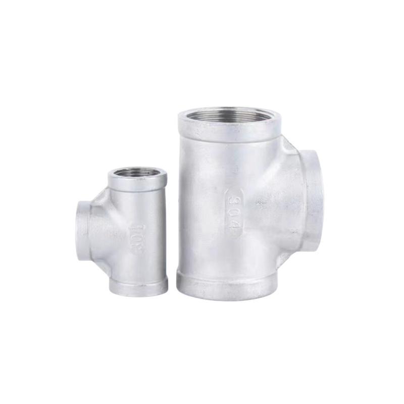 Stainless Steel 304 Pipe Fitting Forging Thread Equal Tees