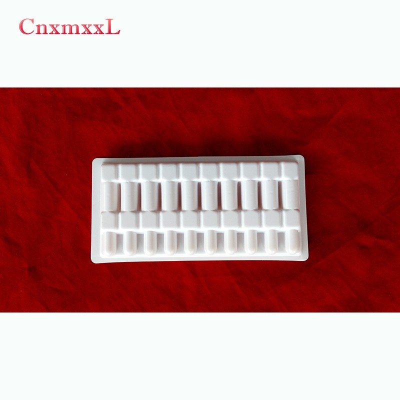 Disposable 1mm PET Blister Packaging Inserts Ampoule Blister Pack Tray