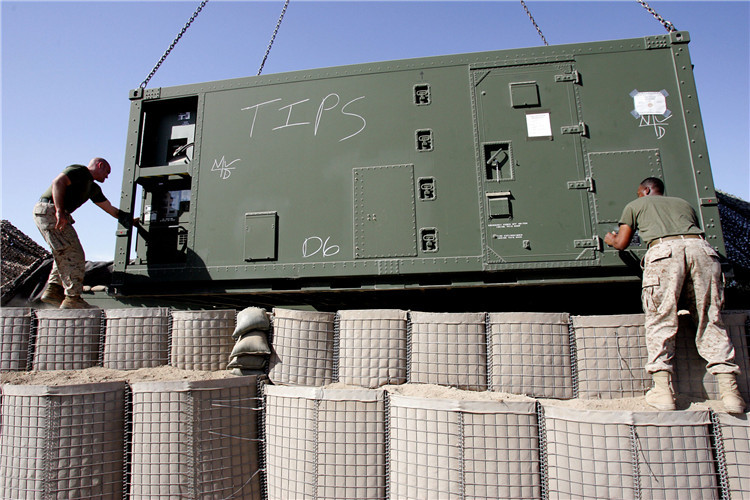 Military Hesco Gabion Baskets Galvanized High Security Welded Gabion Box