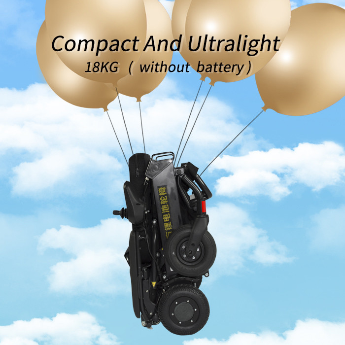 Battery Powered 300W Classic Foldable Electric Wheelchair