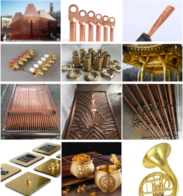 6mm Decorative Copper Sheets Industrial Applications Bending Cutting Included