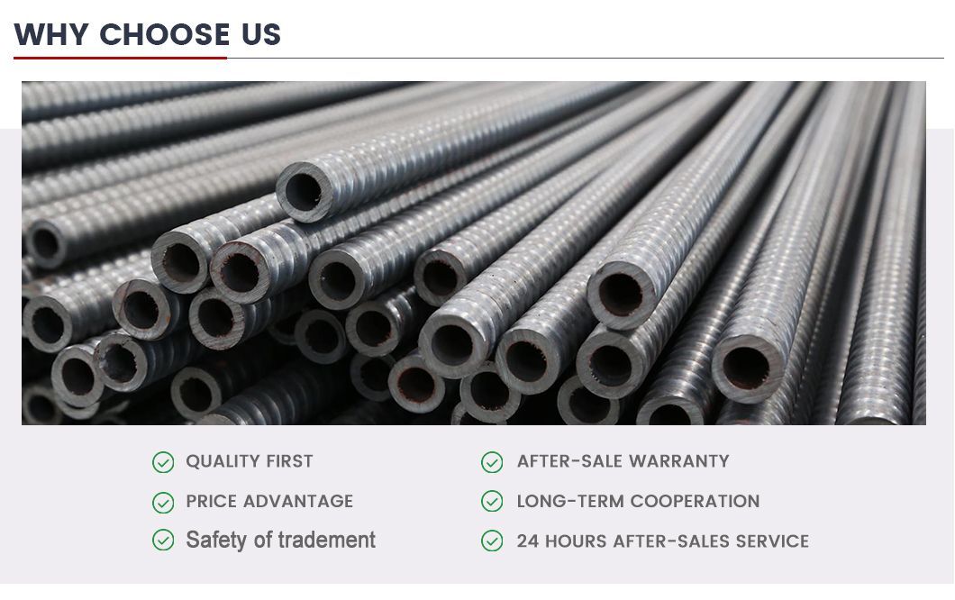 High Tensile Strength 20mnsi Mining Industry Self Drilling Hollow Grouting Rock Bolt Cold/Hot Rolled Cold-Drawn Anchor Rod for Machinery Chemical Industry