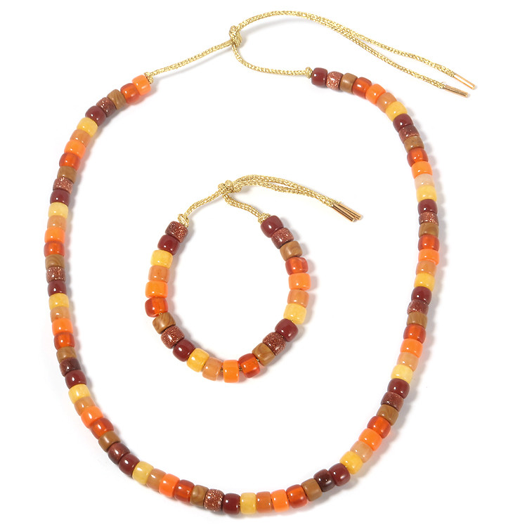 Nylon Cord Handmade Natural Stone Bracelets 18.5cm Polishing Finishing