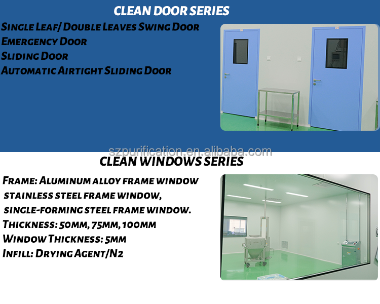 Laboratory Environment SUS304 Modular Cleanroom Q195 Clean Work Room