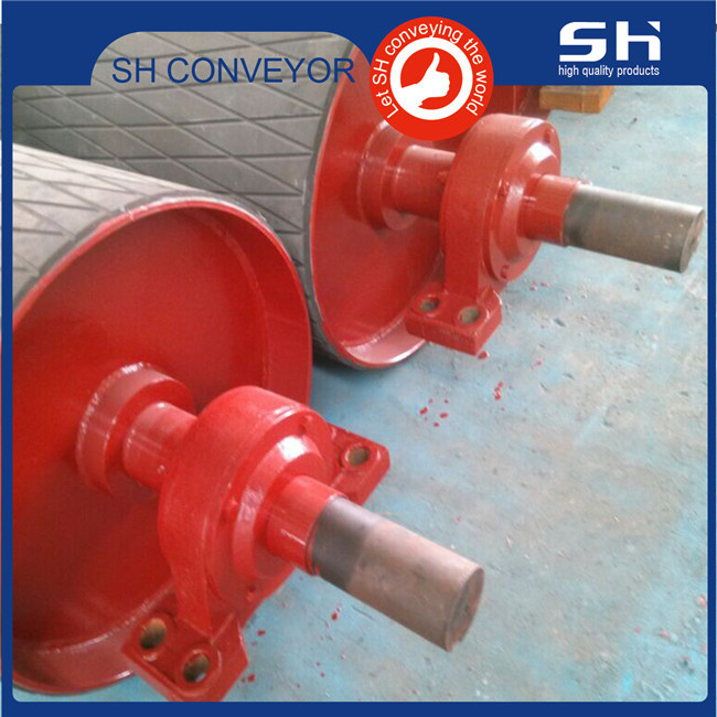 Cement Plant 500mm Width Pci Conveyor Pulleys For Belt Handling