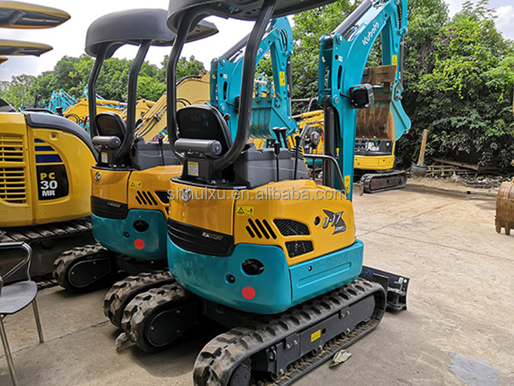 used 2T Kubota U17 hydraulic crawler excavator have high quality with a discount price on construction
