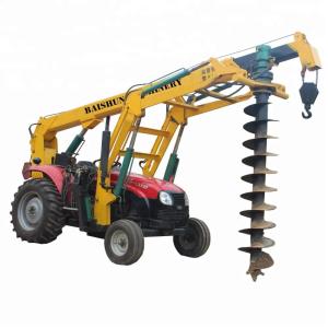  Hydrualic Auger Crane Pile Drive Tractor Mounted Hammer Piling Machine 100HP Manufactures