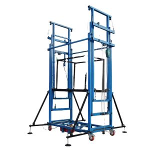 China 500kg 6m Telescopic Folding Electric Scaffold Portable Safe Customizable Mobile Hydraulic Scissor Lift Platform on sale