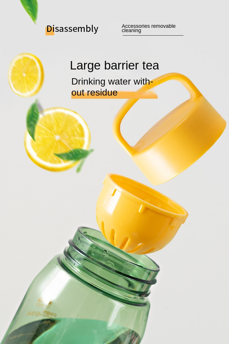 50 Oz 700ml Water Bottle Plastic Flower Tea Personalized Plastic Water Bottles In Bulk With Printing Logo For Sports Offices Homes