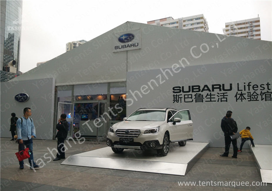 20M Width White Fabric Cover Outdoor Exhibition Tents / Outdoor Event Tent Aluminum Alloy Frofile