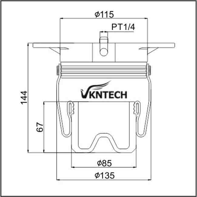 HINO 7032701 7032704 49710-3350 Cabin Air Springs For EP700 Suspension Front Toyo Replaced By VKNTECH 1S3350
