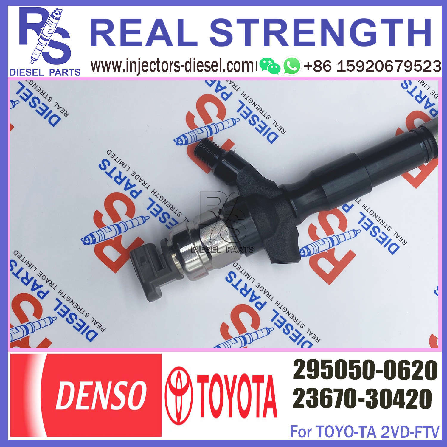 295050 0620 Diesel Parts 2950500620 Common Rail Diesel Injection 295050-0620 For Toyota Hilux 2KD-FTV