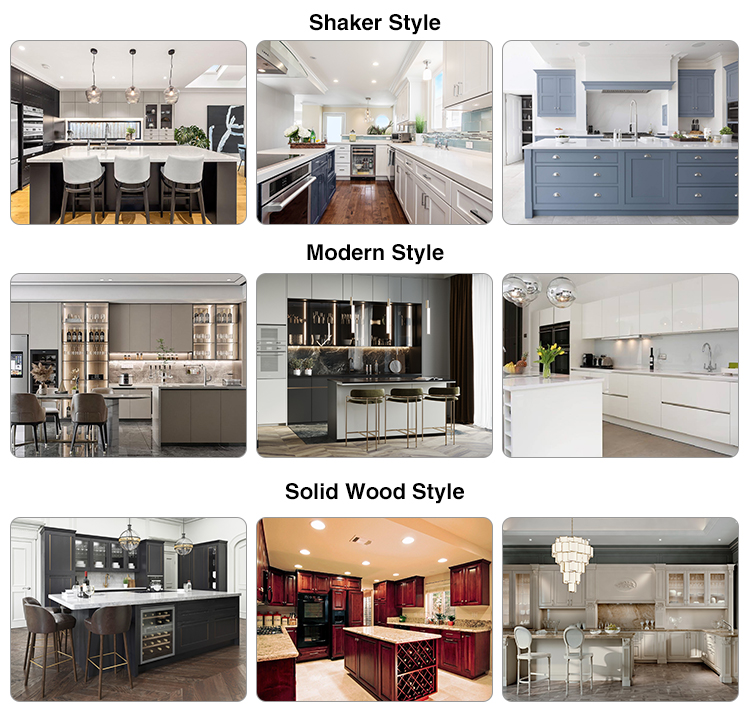 American Kitchen Cabinet Sale Complete Furniture with Particleboard Door Material