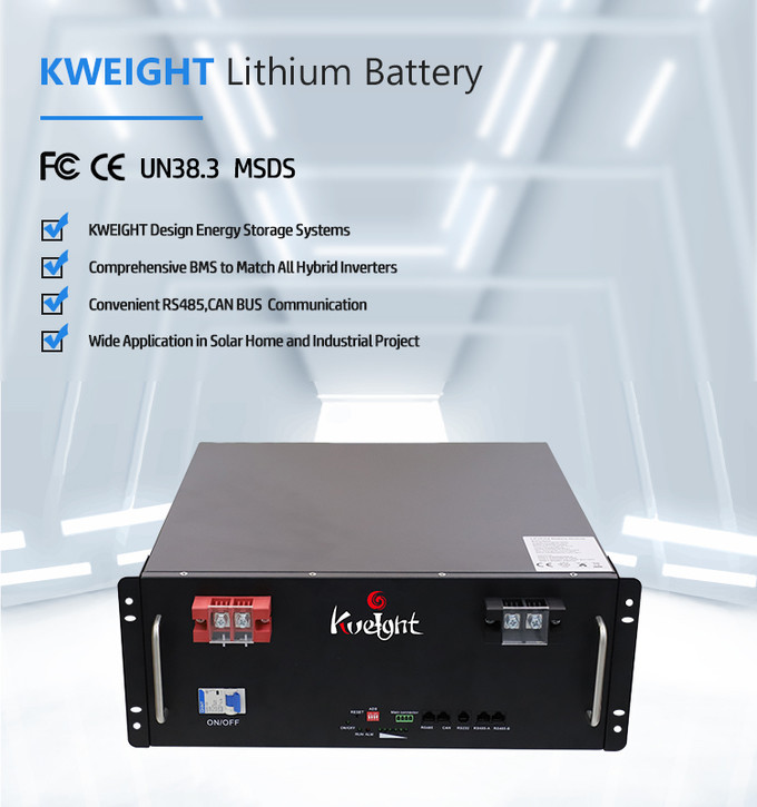 Cabine Lithium Battery Module Paralleled Distributed LiFePO4 Rack Mount Lithium Battery