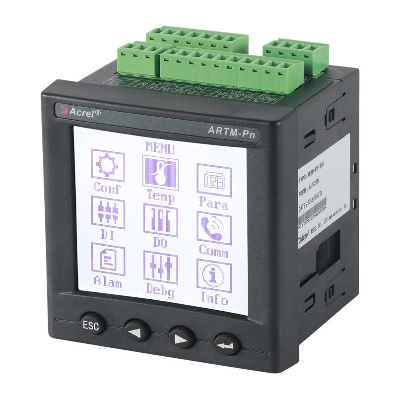 8Watt Cable Switch Cabinet Wireless Temperature Monitor With RS485 Alarm Output
